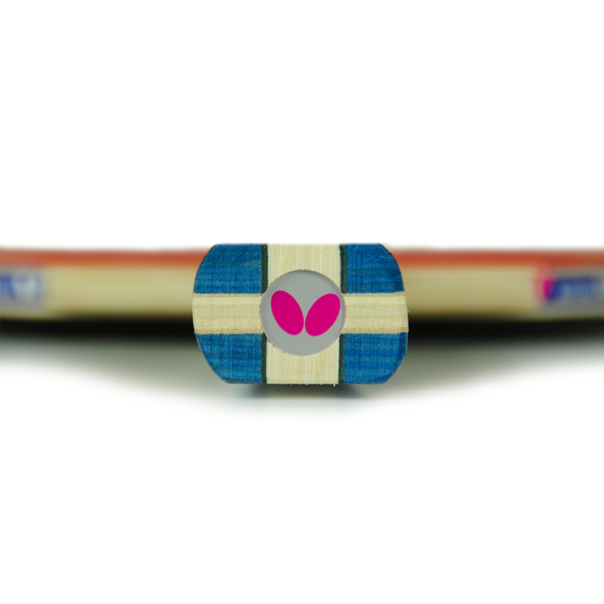 Butterfly Addoy 1000 Pre-Made Racket: Bottom of the blade